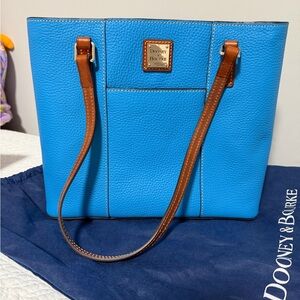 Dooney & Bourke Blue Medium Pebble Tote NEW